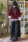 Lola Boucle Slouch Knit Burgundy